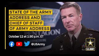 State of the Army Address and Chief of Staff of Army Address