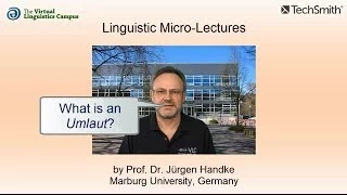 PHY_026 - Linguistic Micro-Lectures: Umlaut