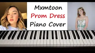 Mxmtoon - " Prom Dress " Piano Cover Karaoke Instrumental