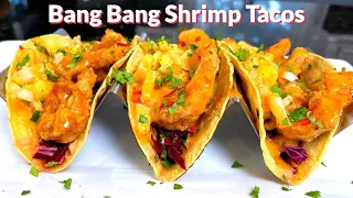 How To Make Bang Bang Shrimp Tacos | THE BEST SHRIMP TACOS!