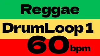 Dub Reggae Drum Loop1 Practice Tool 60bpm [based on Bob Marley's positive vibration]