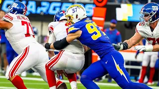 NFL Highlights: Chargers Top Defensive Plays vs Giants | LA Chargers