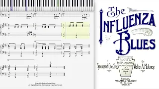 The Influenza Blues by Walter Moloney (1919, Ragtime piano)