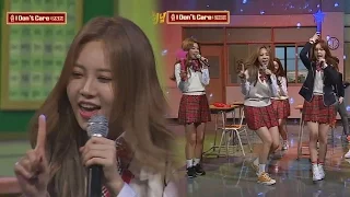 Karaoke version of 'I Don't Care' sung by Girl's Day- Knowing Bros 68