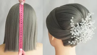 Peinados Para Cabello Corto Elegantes - Peinado Recogido Para Novia Paso A Paso