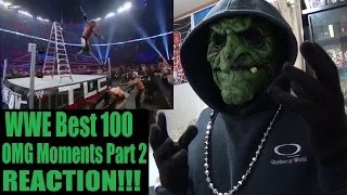 WWE 100 OMG Moments Part 2 REACTION!!!