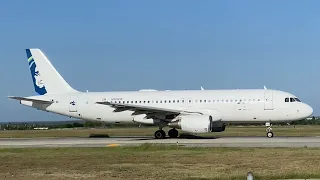 Up Close GLOBAL X A320-200 Landing/TakingOff From KLRD