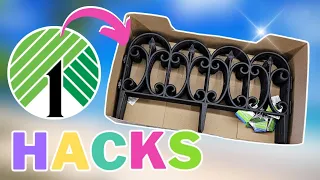 GENIUS 🤯 Dollar Tree DIY Crafts using Garden Fences