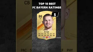 EA FC 24 | TOP 10 OFFICIAL BAYERRN MUNICH PLAYER RATINGS (FIFA 24)! 💀😲 #eafc #upgrades #bayern