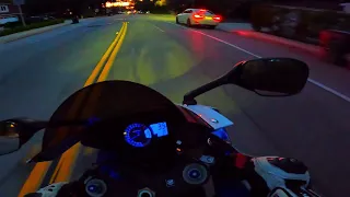 Suzuki GSXR II 4K II Night ride Yoshimura R-77 Exhaust Pure Sound