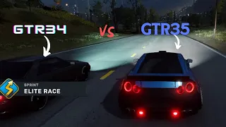 GTR35 vs Nissan GTR34 (Speedline Cyndicate) #nissan #gtr35  #gtr34