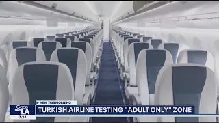 Airline testing 'adult only' zone