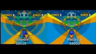 sonic 2 special stages 68000 vs 68010