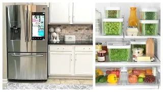 NEW! My New Smart Fridge Samsung Family Hub & Fridge Organization and Food Storage Ideas