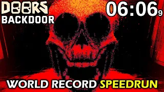 DOORS: The Backdoor - The REAL World Record SPEEDRUN (No Glitches)