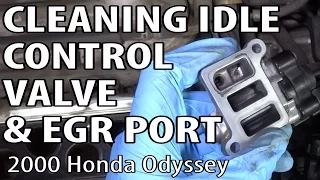 Honda Odyssey Idle Control Valve and EGR Port Cleaning (P0401) DIY