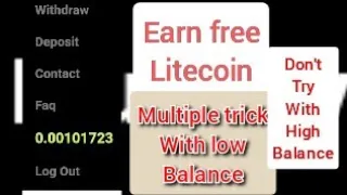 free litecoin manual bet winning trick 100%win strategies