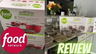 Food Network 10-pc Nonstick Ceramic Cookware Set Review | Kohls