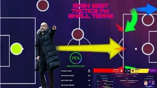 SM24 BEST Tactics for small teams ( treble winning tactics )