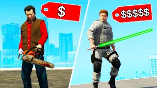 GTA 5 - CHEAPEST vs MOST EXPENSIVE ITEMS!