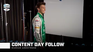 Go inside 2024 INDYCAR Content Day with Chip Ganassi Racing driver Marcus Armstrong