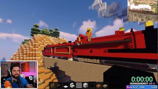 Minecraft Build Challenge - Hogwarts Express Train - Minecraft Speed Challenge