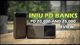 INIU PD 65W 25000mAh & INIU PD 22.5W 20000mAh Power Bank