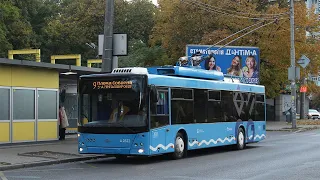 Полная поездка на троллейбусе №9 - Днепр, 11.10.2021