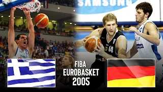 Greece 🇬🇷 v Germany 🇩🇪 | FINAL | Classic Full Game - FIBA EuroBasket 2005