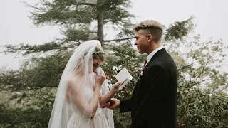 The most HEARTFELT VOWS || The Mountain Elopement of Cat and Andrew