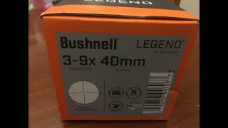 Walmart Clearance Unboxing Bushnell Legend 3-9x40mm BL3940BS9 Rifle Scope