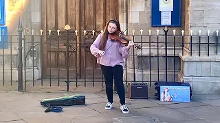 Thriller - Micheal Jackson - Violin Street Performance Cover - Holly May