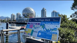 False Creek Ferry ride from Science World to Granville Island