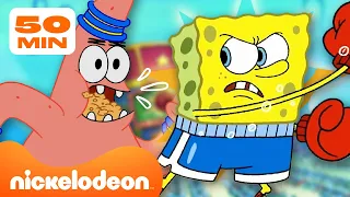 Spongebob | Pertarungan Terbesar SpongeBob & Patrick! | 45 Menit | Nickelodeon Bahasa