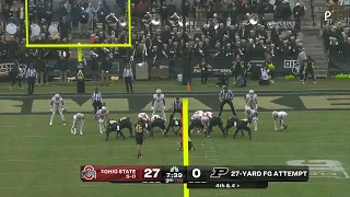 Purdue fan hits 40 yard field goal but the real kicker goes 0/3...