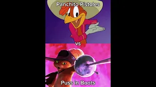 Panchito Pistoles vs Puss in Boots (The Three Caballeros | Puss in Boots: The Last Wish)