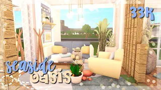 Summer Seaside Oasis {Speedbuild} Roblox Bloxburg ||ellvixia