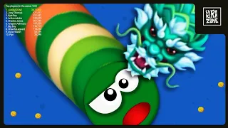 WORMS ZONE epic Gameplay Top 1 | video #109 | slitherio wormate biggest snake io🐍 game | LUKIRAZONE