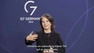 Außenministerin Baerbock am 28.04.2022 über die deutsche G7-Präsidentschaft