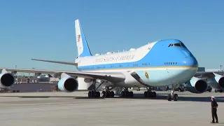 Air Force One Landing At Atlanta Airport With President Biden