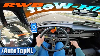 PORSCHE 911 Carrera 993 RWB TOP SPEED on AUTOBAHN [NO SPEED LIMIT] by AutoTopNL