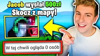 SKACZĘ z MAPY i DONATUJĘ MAŁYCH STREAMERÓW w Fortnite