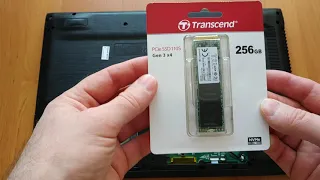 Installing a PCIe SSD drive in an ACER E5-575G laptop.