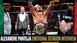 Alexandre Pantoja gives an incredibly emotional interview after becoming UFC Flyweight Champion