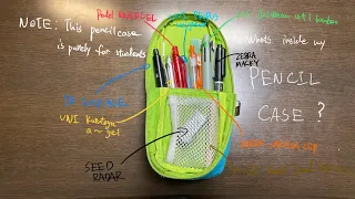 What’s inside my pencil case? December edition {Purely Focused On Studying}