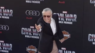 Stan Lee "Captain America Civil War" World Premiere Red Carpet Fashion Broll