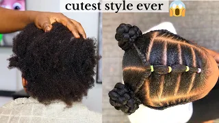 I Tried this Super Cute Hairstyle on my Daughter, See her Reaction. HAIRSTYLE 4 KIDS WITH SHORT HAIR
