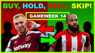 FPL Gameweek 14: BUY, HOLD, SELL & SKIP | Transfer Tips | Fantasy Premier League Tips 2023/24