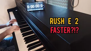 Rush E 2 on piano BUT IT'S FASTER