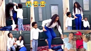 Stubborn boys😂: Meet Regina Daniels 2 Sons of Ned Nwoko Giving Her Wahala & Stubbornness. Nollywood